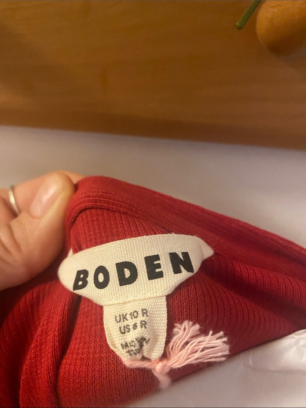 Boden Red Long-Sleeve Tie-Waist Maxi Dress - Picture 11 of 11